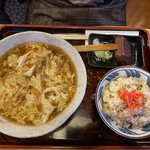 Soba Dokoro Soba Fuku - たまごとじ　かやくごはん