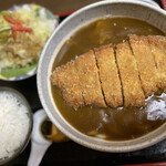 百樹屋 - カレーうどんセット　豚かつトッピング