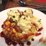 洋食の家 キャベツ - ハントンライス・セット
@800