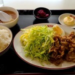 Tamayoshi - ピリ辛肉味噌炒め定食