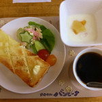 ドレミ♪カフェ・バンビーナ - モーニング（ガーリックトーストセット）