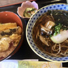 蕎麦 甘味 利久庵 - 料理写真:天丼＆蕎麦のセット