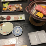 紀州 汐彩の宿 月崎 - 夕食3品　※鶏、焼魚は2人で一皿