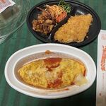 金の羽根たまご - 料理写真:洋食屋さんのオムライス＋トンカツ&からあげセット