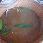 野あそび棚 - 貝の味噌汁