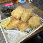 お好み焼き レイ - ▪️最後の「トリ天」¥750［by pop_o］