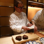 肉屋 田中 - 焼き上がり