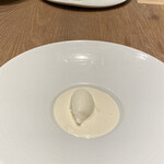 Reglisse - 八朔のクレームダンジュ。スプーンですくうと中に八朔の果実が。もっとたくさん食べたいね〜！ってみんな言ってました！大好評！