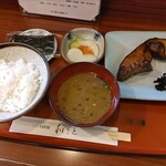 Kazu moto - 焼魚定食（白ひらす味噌漬け）