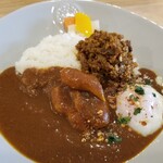 Oufuukare puryusu - 欧風カレー チキン＋あいがけキーマカレー