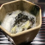 鮨旬美西川 - 山芋と石川岩もずく