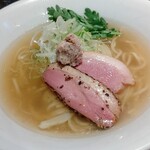 鴨出汁中華蕎麦 麺屋yoshiki - 鴨出汁中華蕎麦（塩）塩は海苔がな～い