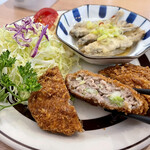 亜茂礼 - メンチカツとワカサギのマリネ￥700円