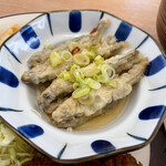 亜茂礼 - メンチカツとワカサギのマリネ￥700円