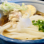 本格手打うどん あらた - 葉物、玉ねぎ、さつまいも、とり天