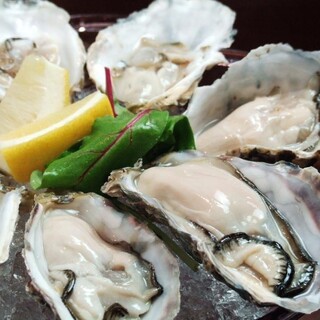 生牡蛎180日元！物超所值◎无论什么季节都可以享受美味的牡蛎