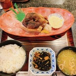 かど新 - 鮪のカマ焼き定食(タルタル増し)_¥930