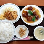 金龍 - 肉団子甘酢定食