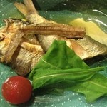 醸 はせべ - 鮎干物　すりおろしキュウリ