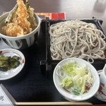 ごまそば 遊鶴 - 料理写真:ミニ海老天丼セット