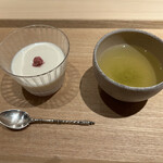 料理屋 稲家 - 酒粕プリン　静岡茶