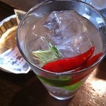 地球屋にんげん亭 - 金魚サワー  ¥300