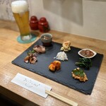 Mikumi Kisetsu No Yasai To Otsumami Gohan - 前菜酒のツマミプレート