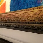 ル・ヴァンキャトル - シェフお手製の額縁。居抜きで使われるのだろうか