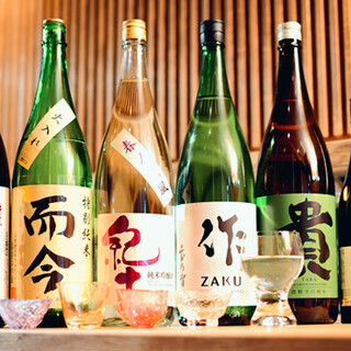 We offer seasonal sake ◆We also have a wide variety of shochu and fruit liquor.