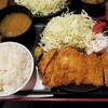Kushikatsu Dengana - ジャンボチキンカツ定食。