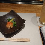 鮨と一品　いちかわ - あらごし梅酒と共に