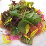 ル・ヴァンキャトル - 第5位　ホウボウのカルパッチョ　赤紫蘇ヴィネグレット
