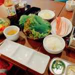 李朝園 - サムギョプサル定食　冷麺セット