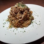 Okinawan style meat pasta