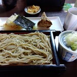そば処 千田 - 野菜の天ぷらとちまきのセット