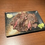 Charcoal-grilled grass-fed beef Steak