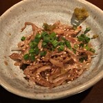 鳥善 鳥ふじ - 炙り鶏皮ポン酢