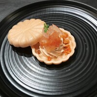 銀座 大石 - フォアグラと林檎の最中