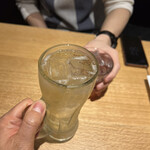 恵比寿餃子 大豊記 - 乾杯です。