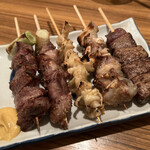 Tsubushitate Yakitori Omicchan - 恵比寿コース８本　1,350円（塩の串）