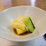 蕎麦 坐忘 - トウキビ豆腐