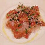 和献洋菜Hi-Bi - キントキダイのカルパッチョ