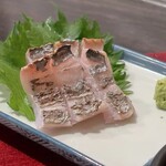 つかふき屋 - 太刀魚の焼き霜造り