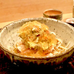 多仁本 - 香箱蟹の蕎麦　冷たいジュレと内子と外子が絡み最高に美味しい