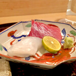 多仁本 - 泥障烏賊と赤身　お造りも旨いのです