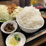 わ楽 - ご飯　いつもの通常サイズで