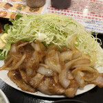 わ楽 - メインは豚生姜焼き