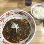 menkuichuubouebotsu- - マボタンの麻婆和え麺とご飯(小)