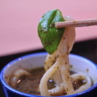 Yabu soba - バジルうどん