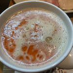 鶏白湯専門店 麺屋 鶏介 - シビ辛つけ汁(めっちゃ辛い)